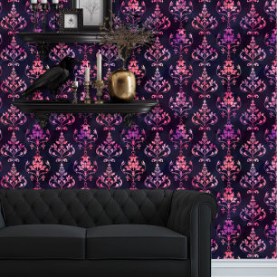 Papier Peint Whimsigoth Peach et Purple Ombre Elegant