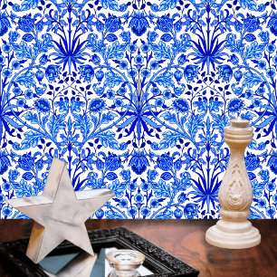 Papier Peint William Morris Hyacinth Imprimer Cobalt bleu et bl