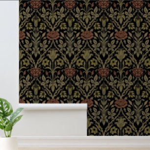 Papier Peint William Morris Rose Vintage et Lily Motif