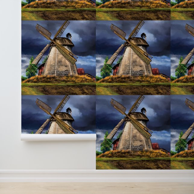 Papier Peint Windmill Pays-Bas (Application)