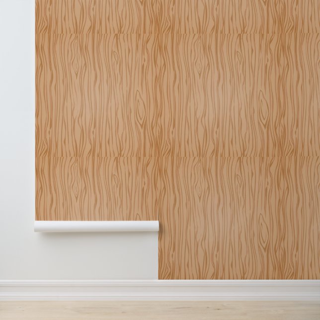 Papier Peint Wood Texture Finish Pattern Modern Interior (Application)