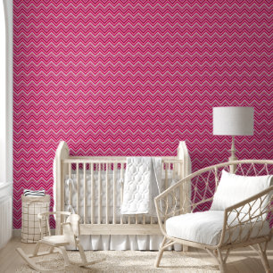Papier Peint Zag rose moderne Zig