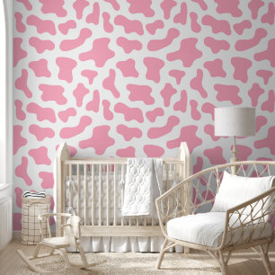 Papier Peint Zones de vache roses