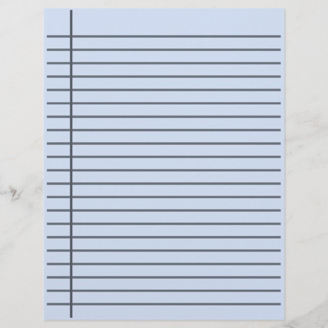 Papier personnalisé ligné double face (Devant)