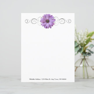 Papier personnalisé Purple Daisy