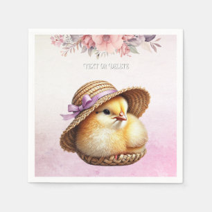 Papier Petite serviette en ruban rose Chick