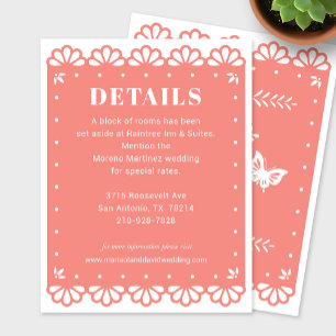 Papier Picado Style Détails Carte de boîtier