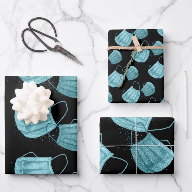 Papier plat à enveloppement de Masque Chirurgical  (Recto)