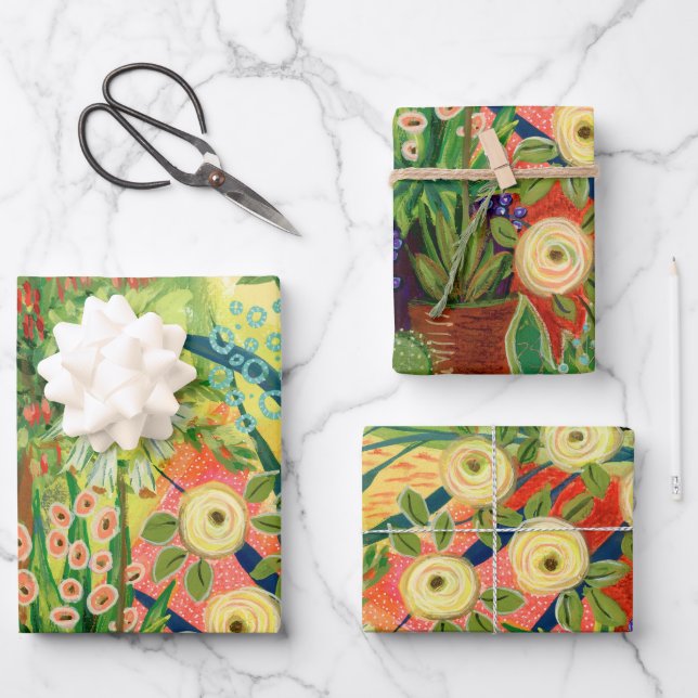 Papier plat de papier de recouvrement du jardin du (Recto)