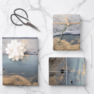 Papier plat de recouvrement de coucher de soleil d