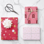 Papier plat Disco Christmas Wrapper Set de 3<br><div class="desc">Inspiré par la joie de la saison et par l'énergie légère spéciale d'une boule de disco,  cet ensemble de papier d'emballage ajoutera un peu de gaieté à vos cadeaux.</div>