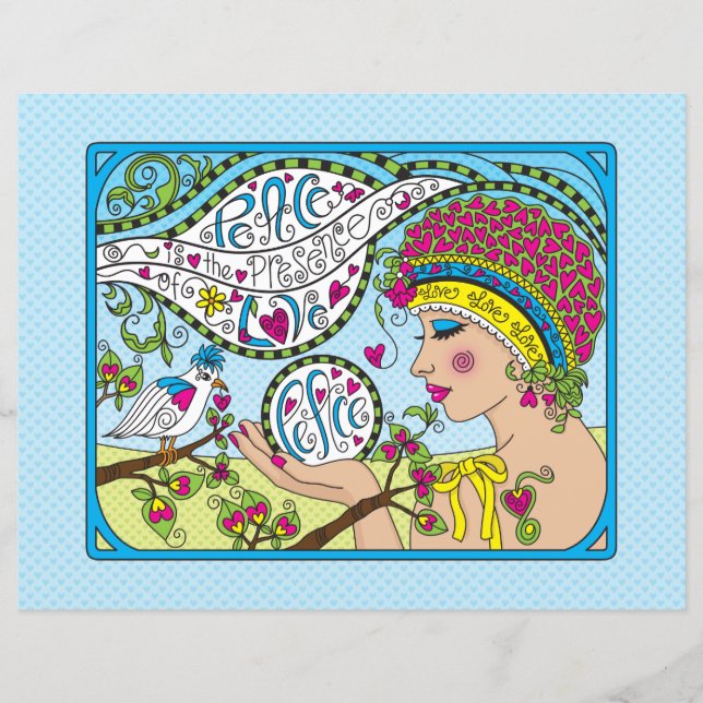 Papier plat Peace_Flat : 11 po x 8,5 po (Devant)