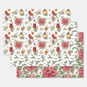 Papier plat vintage d'emballage de vacances Jeu de