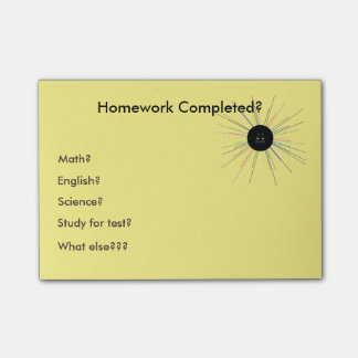 Papier Post-it Collant Devoirs