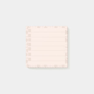 Papier Post-it Fleur de Pêcher