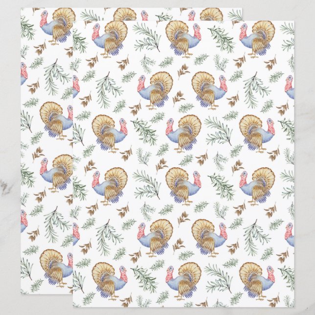 Papier pour album de découpage sur le thème du din (Devant / Derrière)