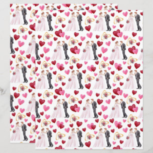 Papier pour album de mariage en blanc