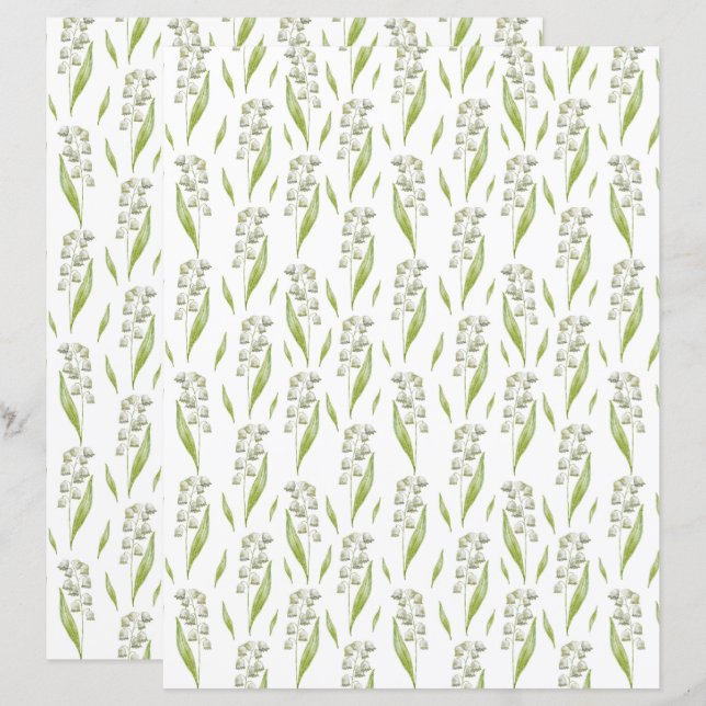 Papier pour album de Muguet (Devant / Derrière)