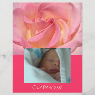Papier pour album de photos de bébé Rose rose Notr