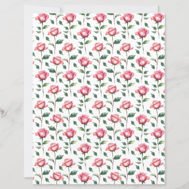 Papier pour album Rose (Devant)