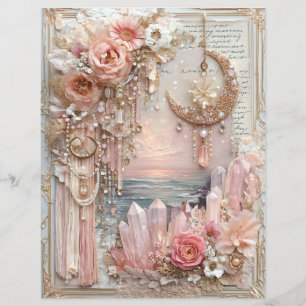 Papier pour journal de bricolage Cristaux de Lune 