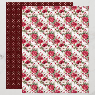 Papier pour scrapbook de Noël vintage