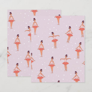 Papier pour scrapbooking de danse de ballerine