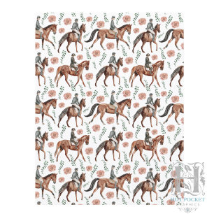 Papier pour Scrapbooking Équestre