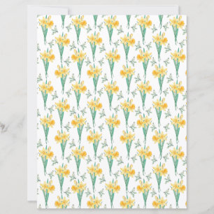 Papier pour Scrapbooking Jonquille
