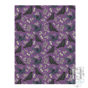 Papier pour scrapbooking Raven en violet