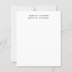 Papier professionnel minimaliste tendance