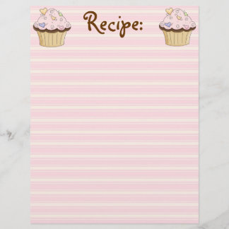 Papier Recette CupCake