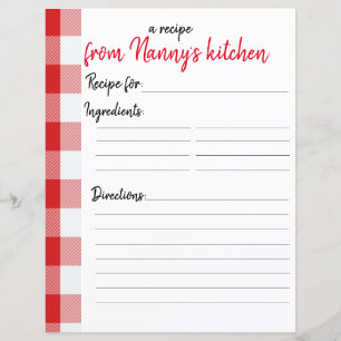 Papier recette personnalisé