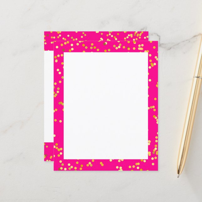 Papier rose et jaune (Devant/Arrière en situation)