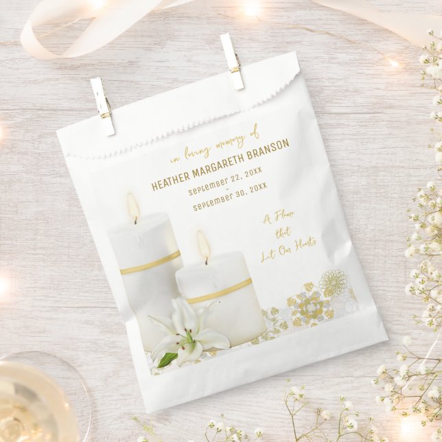 Papier Sachets de bougies en lys (Coupé)