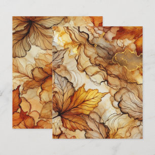 Papier scrapbook à l'encre alcoolique feuilles d'a