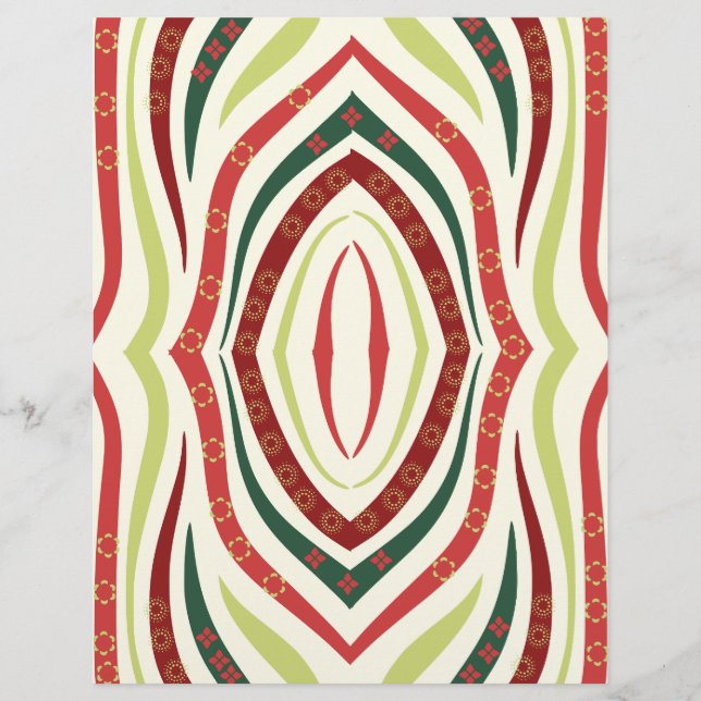 Papier scrapbook à ligne en spirale épaisse (Devant)