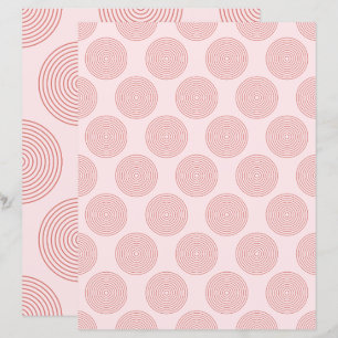Papier scrapbook à motif rond mignon