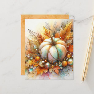 Papier scrapbook Citrouille & Baubles d'Automne
