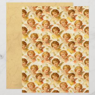 Papier scrapbook d'anges de la Renaissance