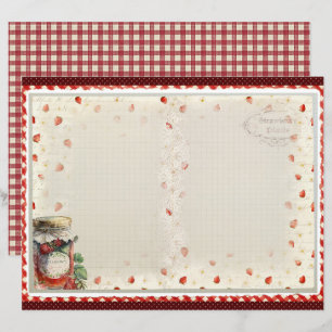 Papier scrapbook de la ferme aux fraises vintage