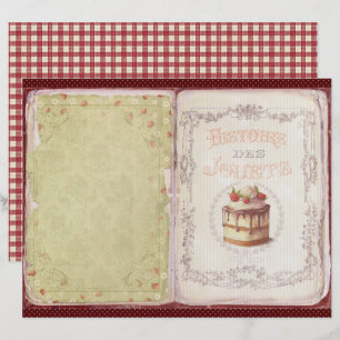 Papier scrapbook de la ferme de fraises vintage