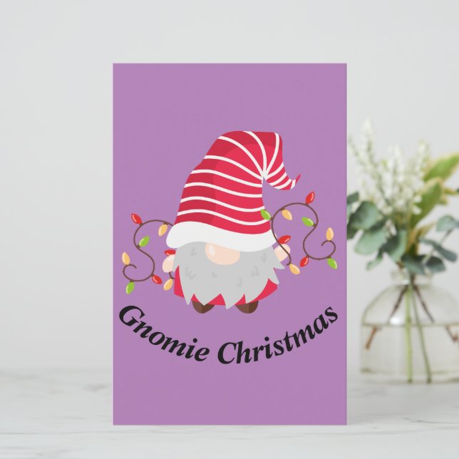 Papier scrapbook de Noël Gnomie (Debout devant)