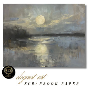 Papier scrapbook de paysage à l'aquarelle au clair