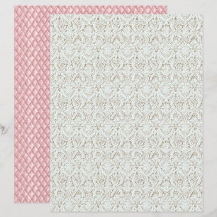 Papier scrapbook en dentelle florale Coquette Vint