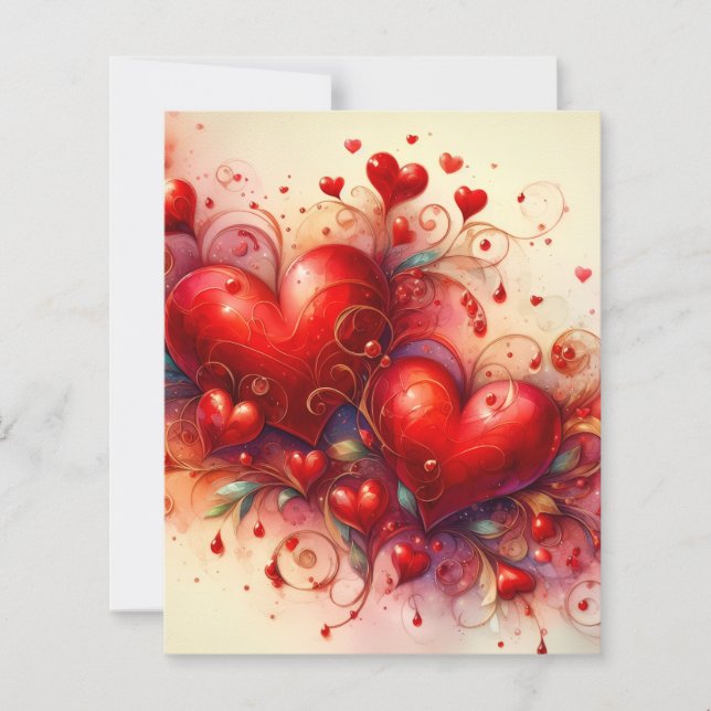 papier scrapbook en forme de cœur (Devant)