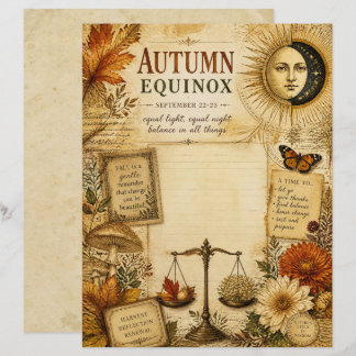 Papier scrapbook Équinoxe d'Automne