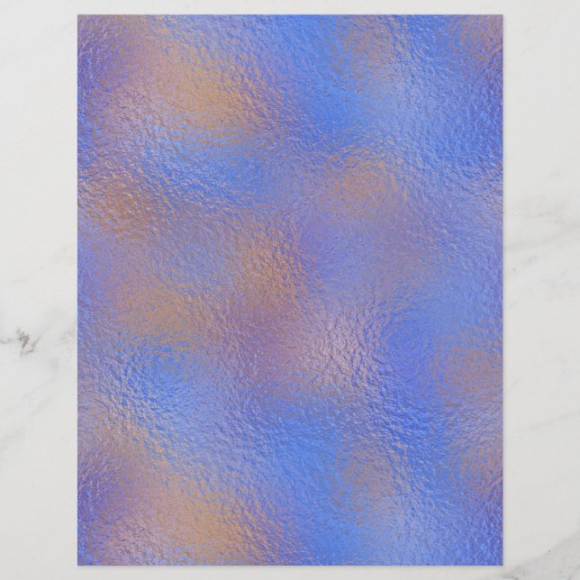 Papier scrapbook Faux Foil Iridescent N° 90 (Devant)