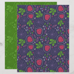 Papier scrapbook Figuier