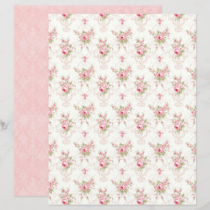 Papier scrapbook floral rose coquette vintage